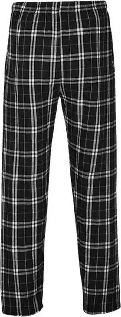 Boxercraft Bm6624 Harley Flannel Pants - Black White