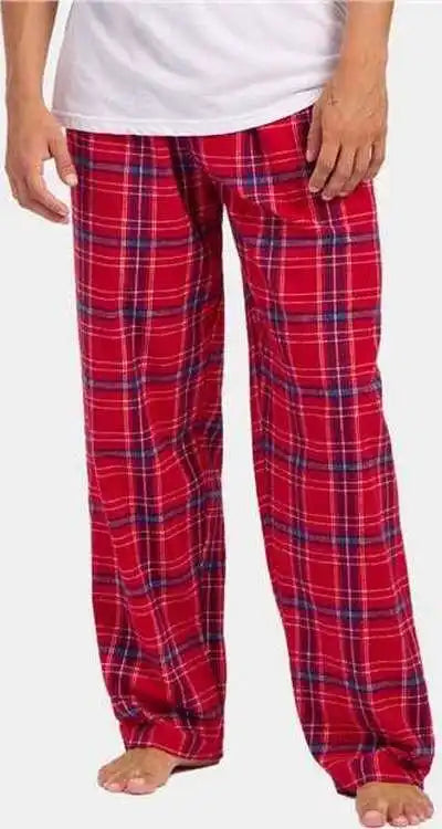 Boxercraft Bm6624 Harley Flannel Pants Brick Red Kingston