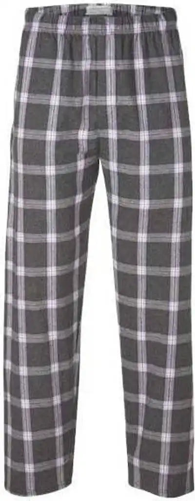 Boxercraft Bm6624 Harley Flannel Pants - Charcoal Lavender Tomboy Plaid