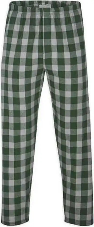 Boxercraft Bm6624 Harley Flannel Pants Green Oxford Buffalo