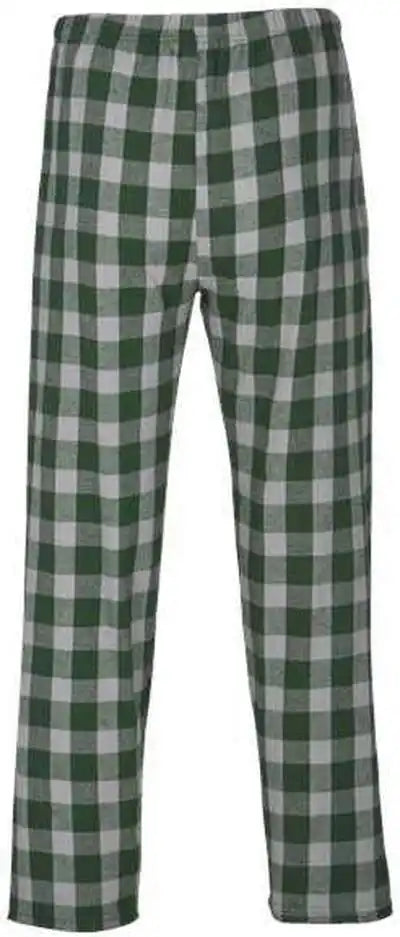 Boxercraft Bm6624 Harley Flannel Pants Green Oxford Buffalo