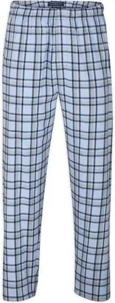 Boxercraft Bm6624 Harley Flannel Pants - Heritage Columbia Blue Plaid