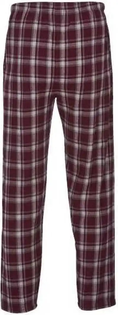 Boxercraft Bm6624 Harley Flannel Pants Heritage Maroon Plaid