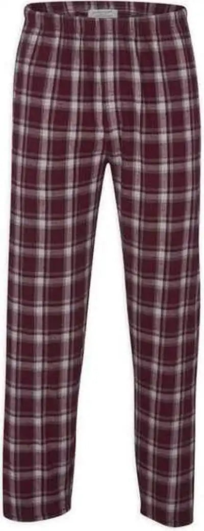 Boxercraft Bm6624 Harley Flannel Pants Heritage Maroon Plaid