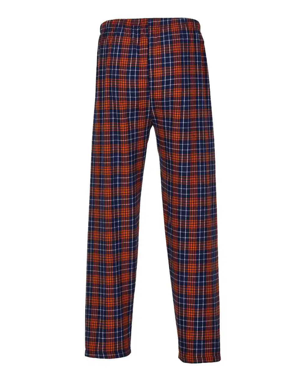Boxercraft Bm6624 Harley Flannel Pants - Navy Orange Plaid - Navy/ / Xs