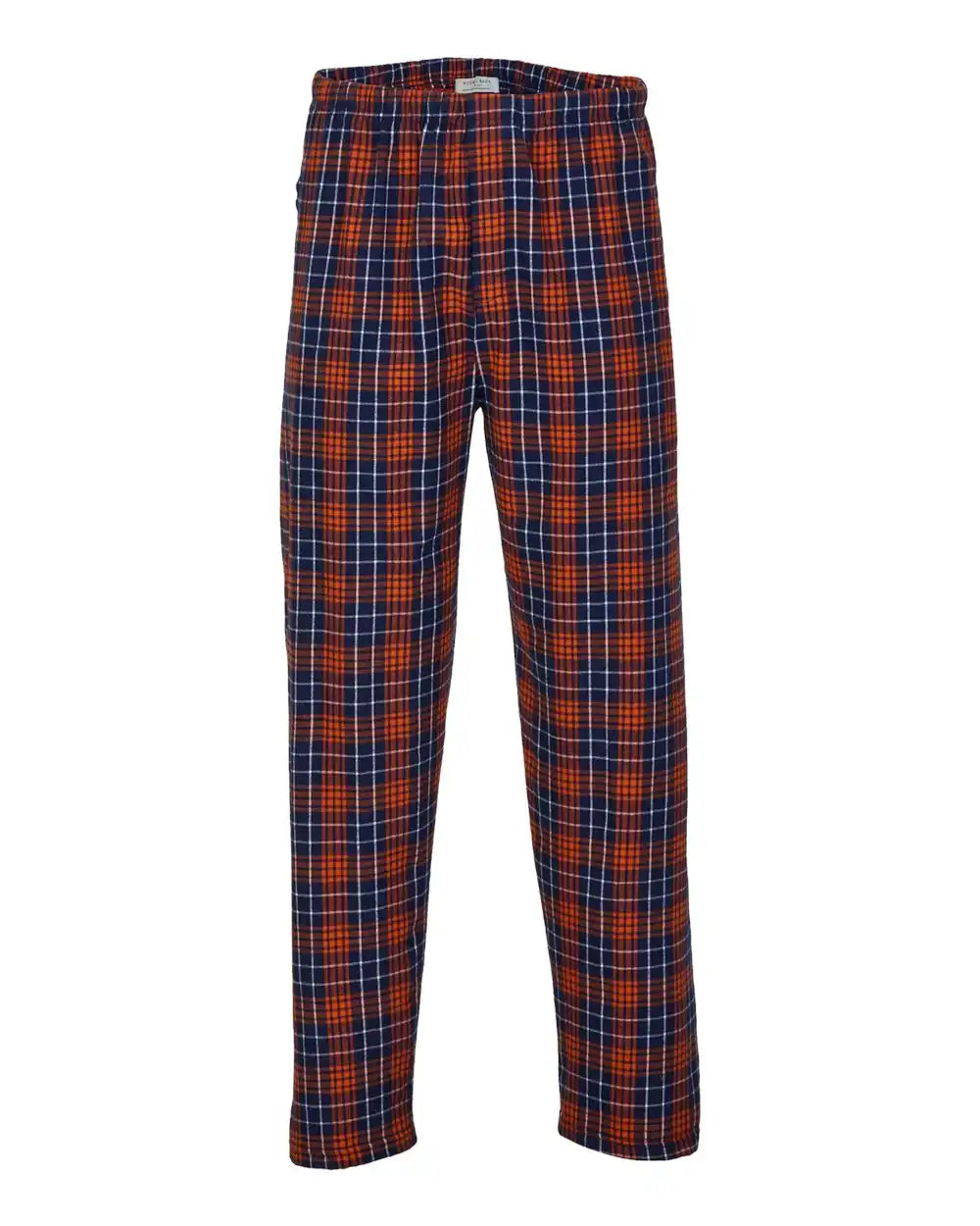 Boxercraft Bm6624 Harley Flannel Pants - Navy Orange Plaid - Navy/ / Xs