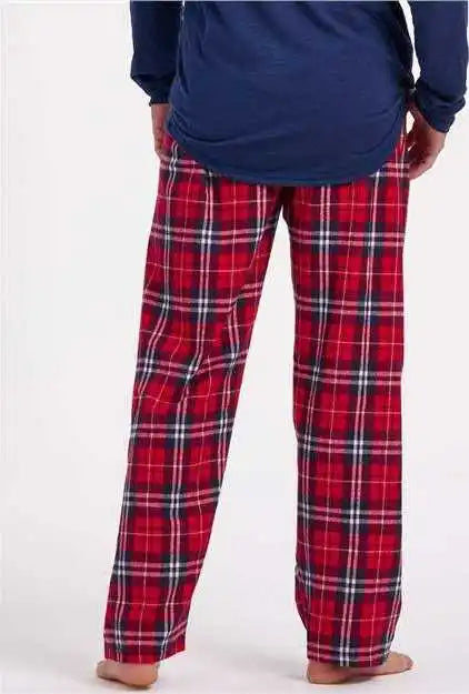 Boxercraft Bm6624 Harley Flannel Pants - Navy Red Plaid