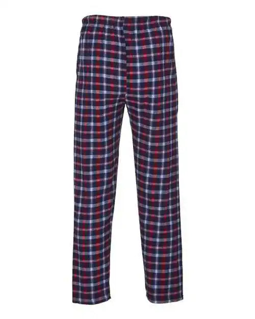 Boxercraft Bm6624 Harley Flannel Pants - Red Blue Plaid