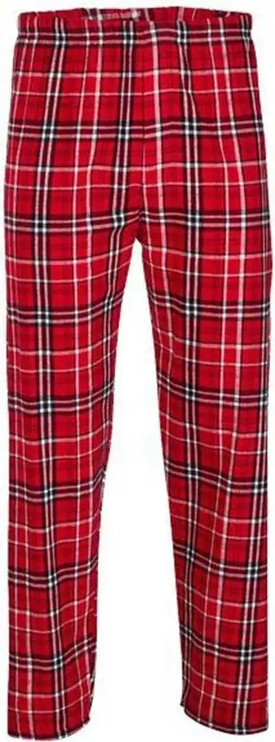 Boxercraft Bm6624 Harley Flannel Pants - Red White