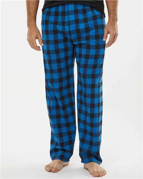 Boxercraft Bm6624 Harley Flannel Pants - Royal Black Buffalo