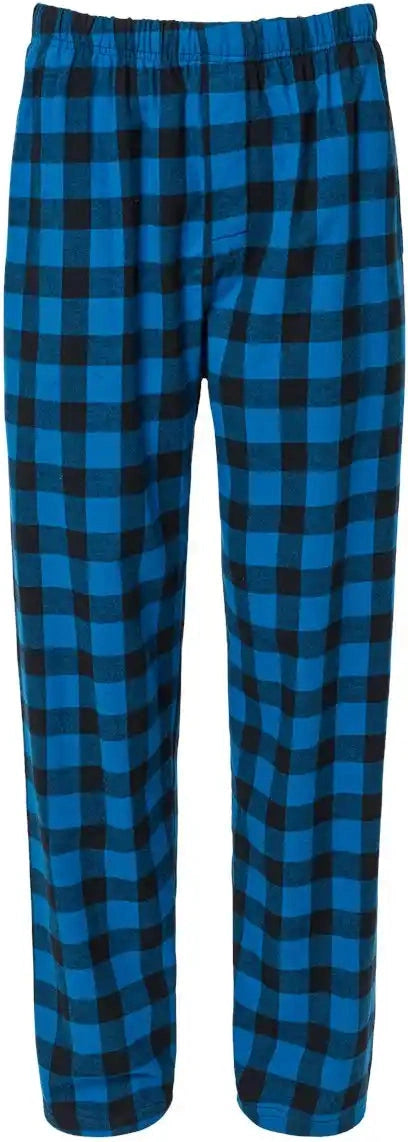 Boxercraft Bm6624 Harley Flannel Pants - Royal Black Buffalo - Royal/ / Xs