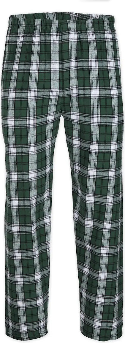 Boxercraft Bm6624 Mens Harley Flannel Pant F20/f29 - Green White Plaid - Adult Xs