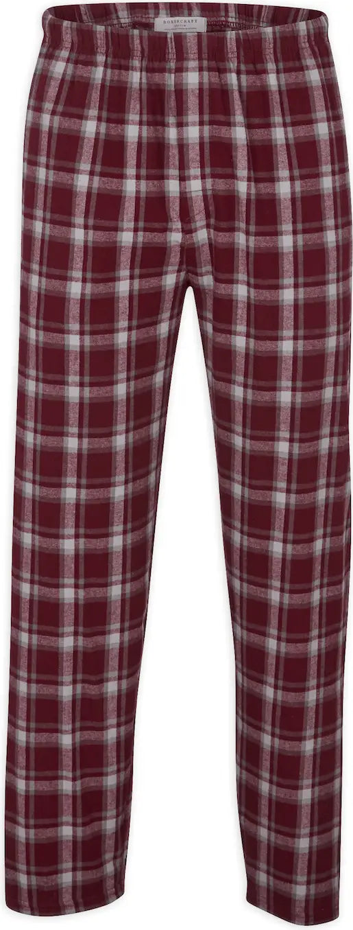 Boxercraft Bm6624 Mens Harley Flannel Pant F20/f29 - Heritage Marroon Plaid - Maroon / Adult Xs