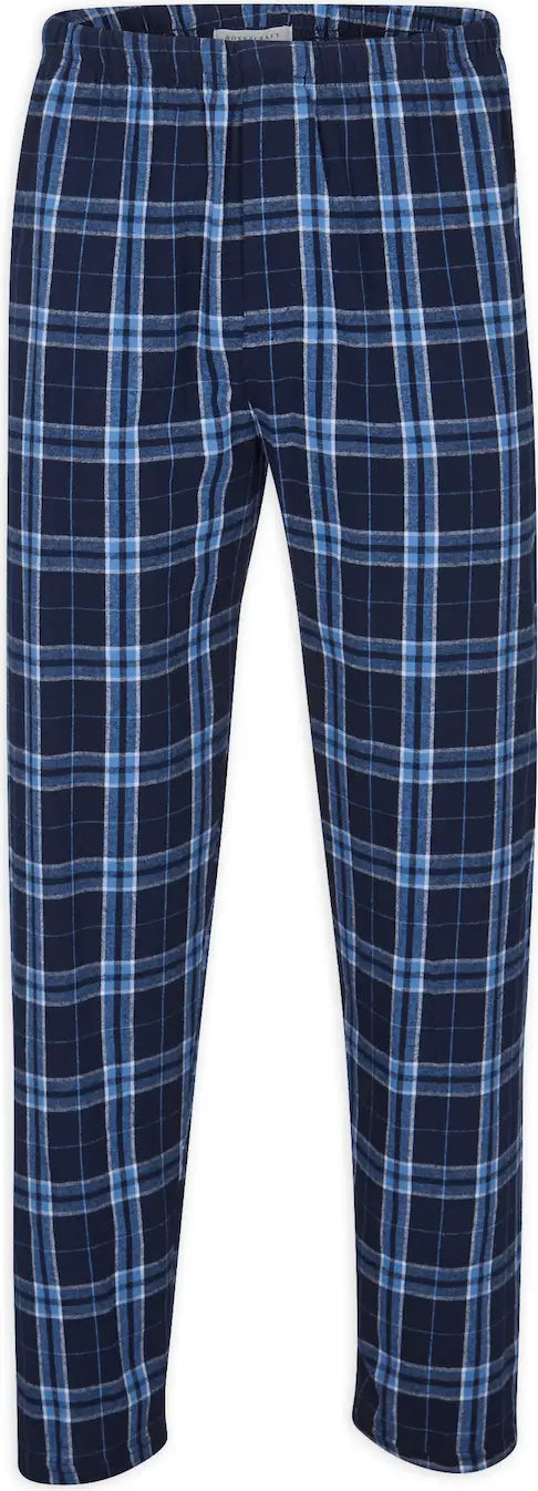 Boxercraft Bm6624 Mens Harley Flannel Pant F20/f29 - Navy Columbia Plaid - Blue / Adult Xs