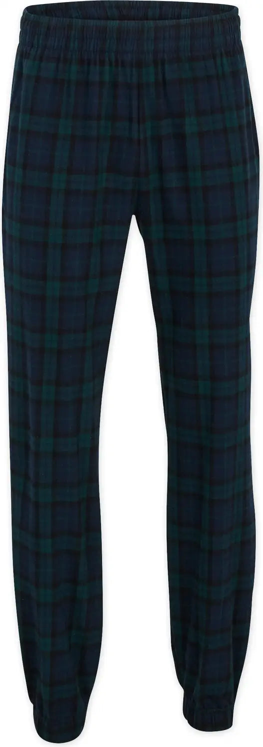 Boxercraft Bm6625 Adult Flannel Jogger - Scottish Tartan - Forest Black / Xs