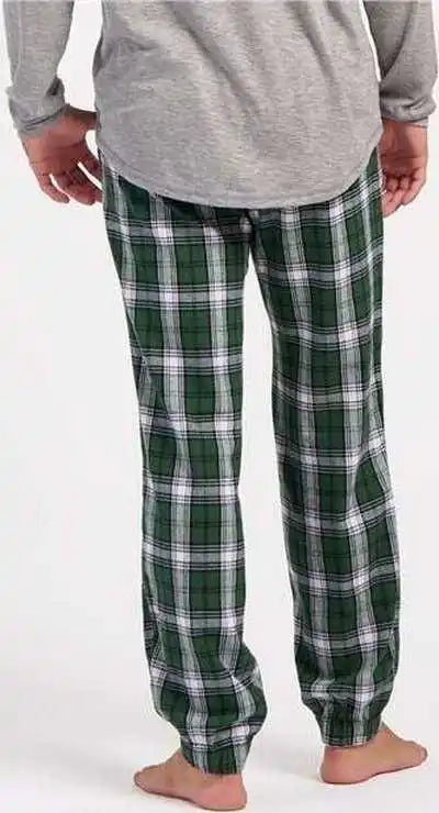Boxercraft Bm6625 Flannel Joggers - Green White