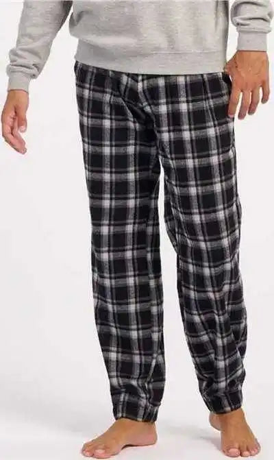 Boxercraft Bm6625 Flannel Joggers - Heritage Black Plaid