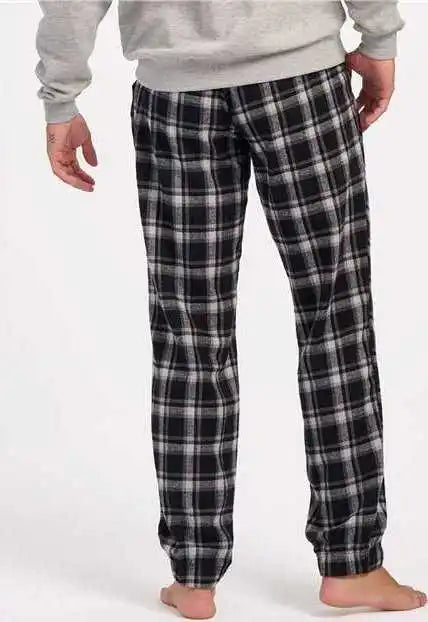 Boxercraft Bm6625 Flannel Joggers - Heritage Black Plaid