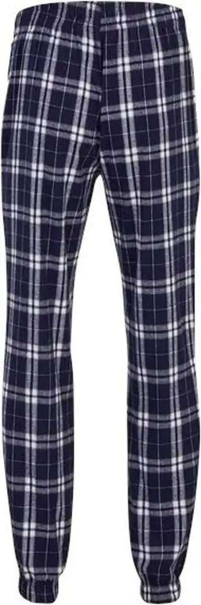 Boxercraft Bm6625 Flannel Joggers - Navy Silver