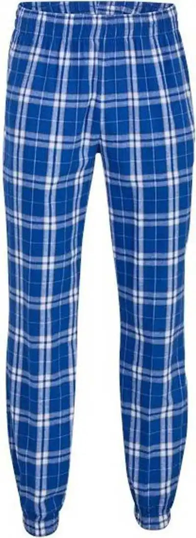 Boxercraft Bm6625 Flannel Joggers - Royal Silver