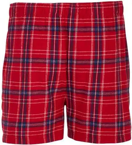 Boxercraft Bm6701 Double Brushed Flannel Boxers - Brick Red Kingston