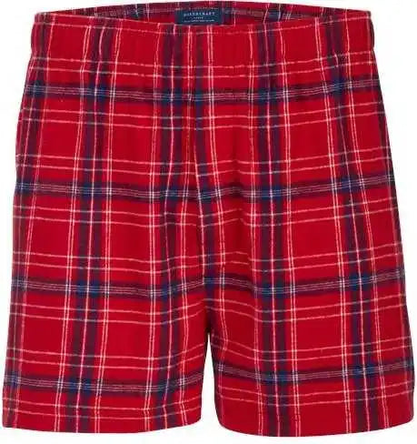 Boxercraft Bm6701 Double Brushed Flannel Boxers - Brick Red Kingston
