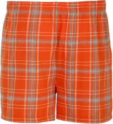 Boxercraft Bm6701 Double Brushed Flannel Boxers - Burnt Orange Kingston