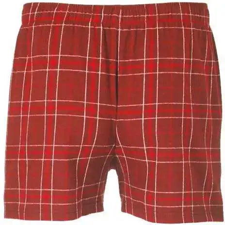 Boxercraft Bm6701 Double Brushed Flannel Boxers - Crimson Field Day Plaid