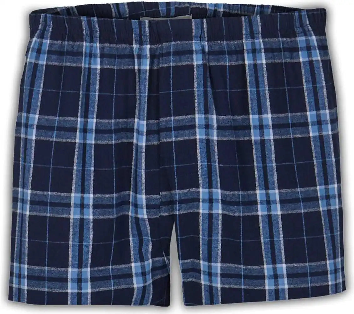 Boxercraft Bm6701 Double Brushed Flannel Boxers - Navy Columbia