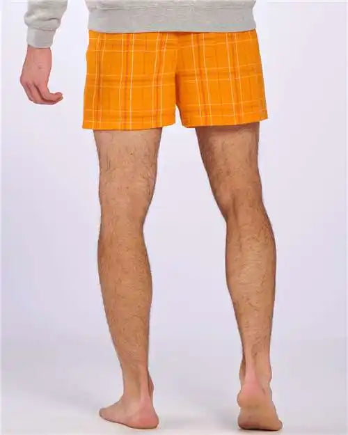 Boxercraft Bm6701 Double Brushed Flannel Boxers - Orange Field Day Plaid