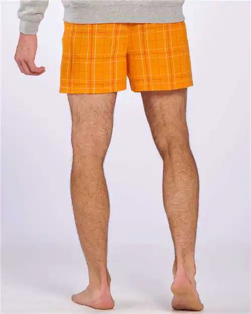 Boxercraft Bm6701 Double Brushed Flannel Boxers - Orange Field Day Plaid