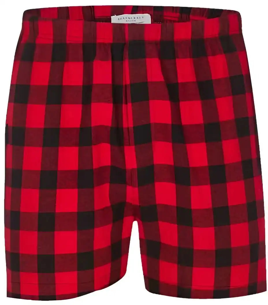 Boxercraft Bm6701 Double Brushed Flannel Boxers Red Black Buffalo