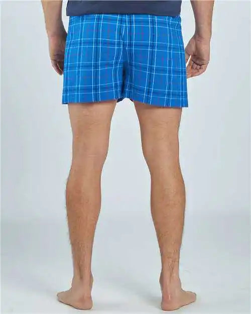 Boxercraft Bm6701 Double Brushed Flannel Boxers - Royal Field Day Plaid