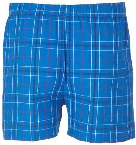 Boxercraft Bm6701 Double Brushed Flannel Boxers - Royal Field Day Plaid