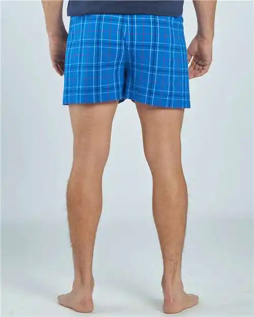 Boxercraft Bm6701 Double Brushed Flannel Boxers - Royal Field Day Plaid