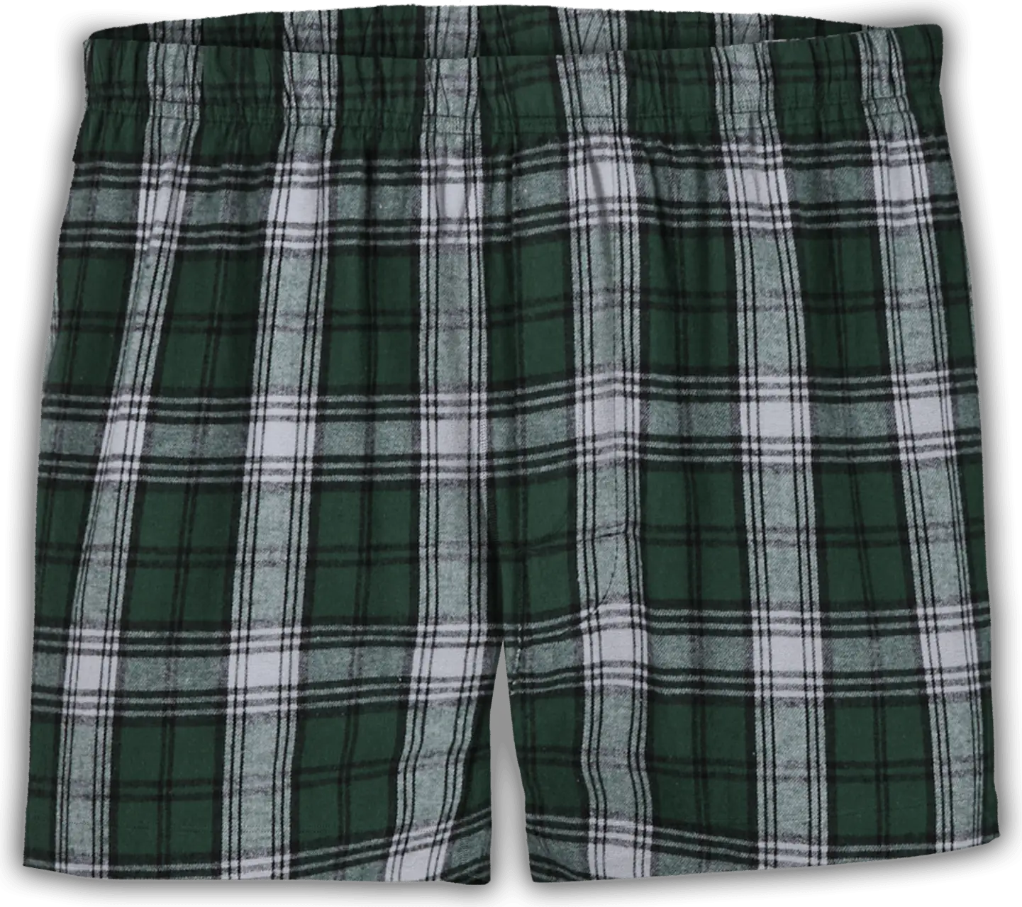 Boxercraft Bm6701 Men’s Flannel Boxer - Green White Plaid - Adult Xs