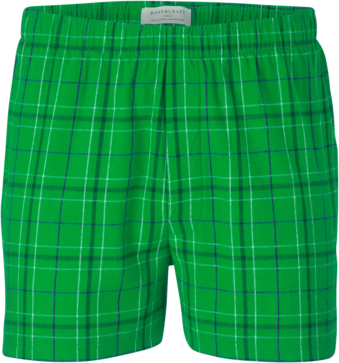Boxercraft Bm6701 Men’s Flannel Boxer - Kelly Field Day - Adult Xs