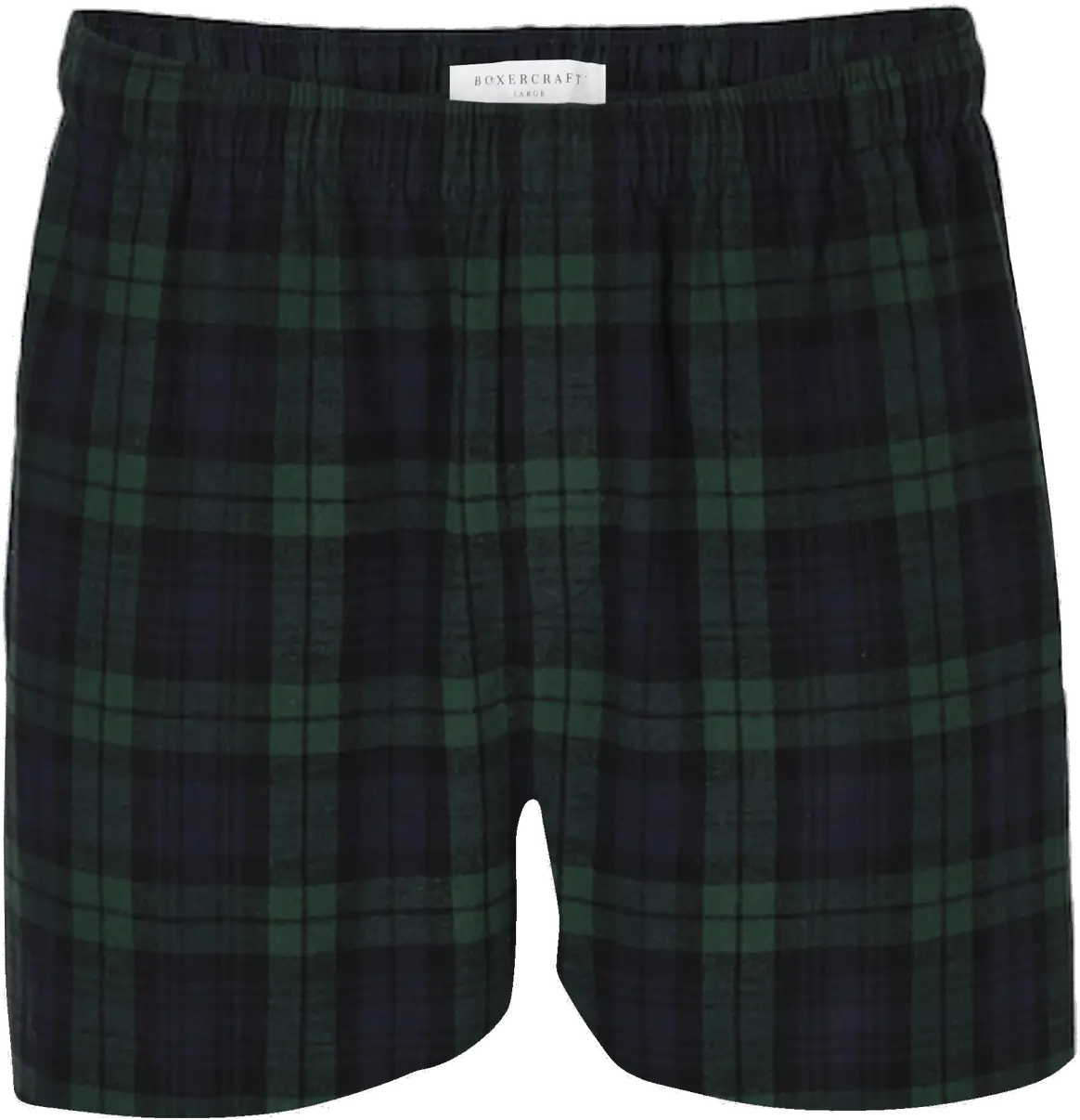 Boxercraft Bm6701 Men’s Flannel Boxer - Scottish Tartan - Forest Black / Adult Xs