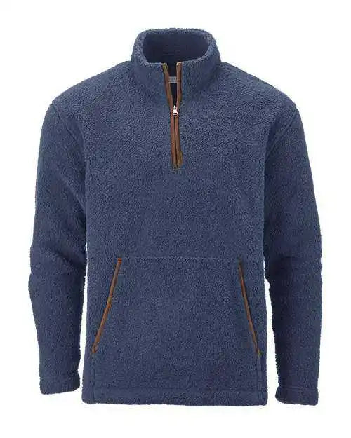 Boxercraft Bm8510 Everest Quarter Zip Fleece Pullover - Indigo