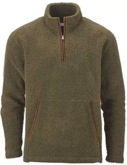 Boxercraft Bm8510 Everest Quarter Zip Fleece Pullover - Olive