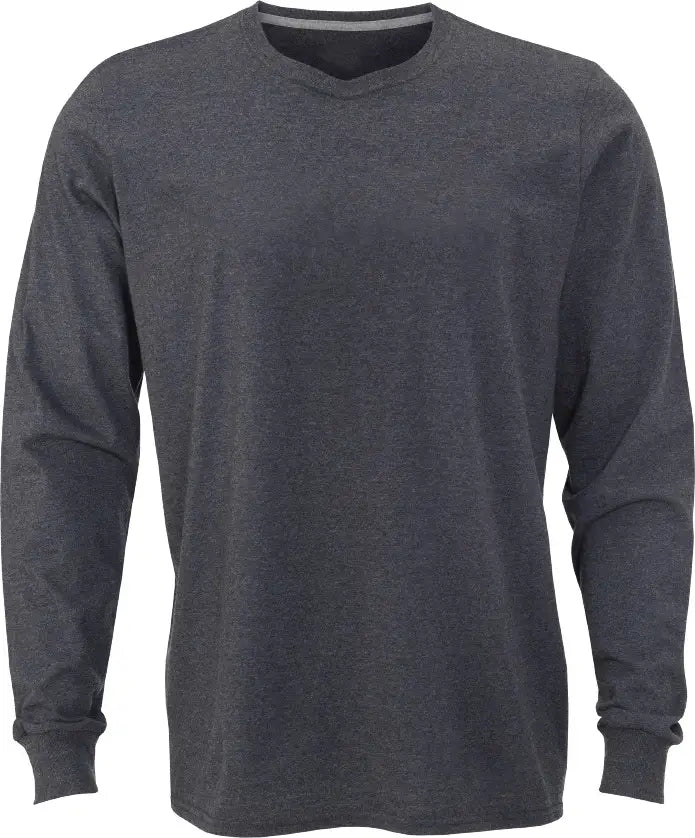 Boxercraft Bu3102 Essential Long Sleeve Tee - Charcoal Heather - Dark Gray / Adult Xs