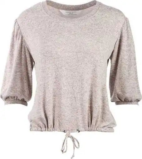 Boxercraft Bw1101 Women’s Cuddle Puff Sleeve - Espresso Heather