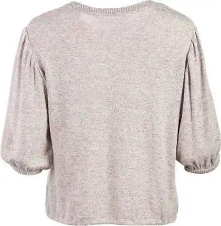 Boxercraft Bw1101 Women’s Cuddle Puff Sleeve - Espresso Heather