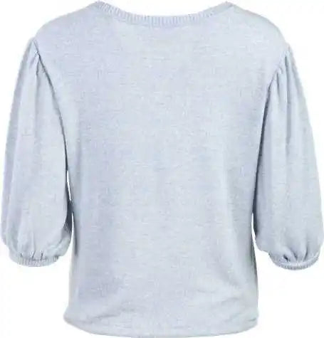 Boxercraft Bw1101 Women’s Cuddle Puff Sleeve - Sky Blue Heather