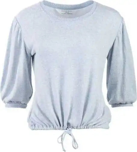 Boxercraft Bw1101 Women’s Cuddle Puff Sleeve - Sky Blue Heather