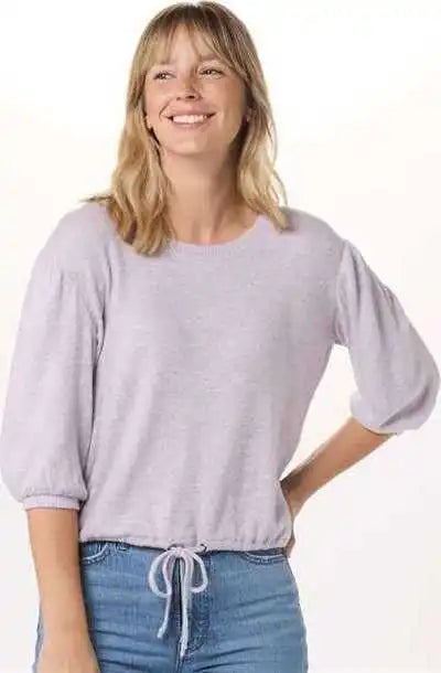 Boxercraft Bw1101 Women’s Cuddle Puff Sleeve Wisteria Heather
