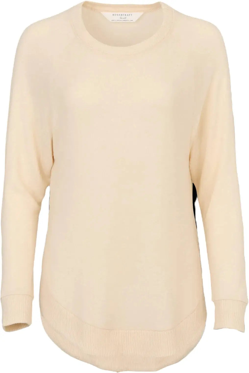 Boxercraft Bw1102 Women’s Cuddle Oversized Crew - Barley - Sand / Ladies Xs