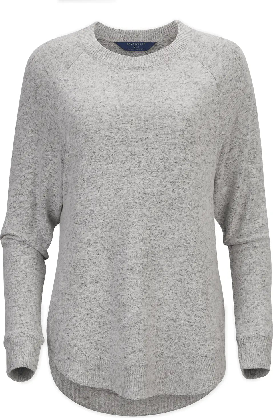 Boxercraft Bw1102 Women’s Cuddle Oversized Crew - Oxford Heather - Gray / Ladies Xs