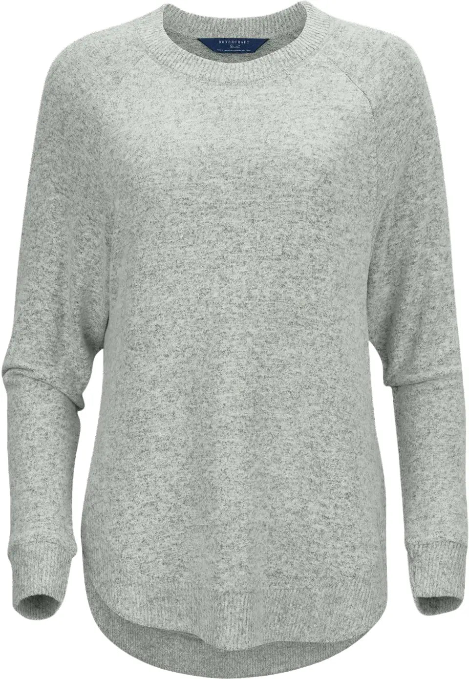 Boxercraft Bw1102 Women’s Cuddle Oversized Crew - Sage Heather - Ladies Xs