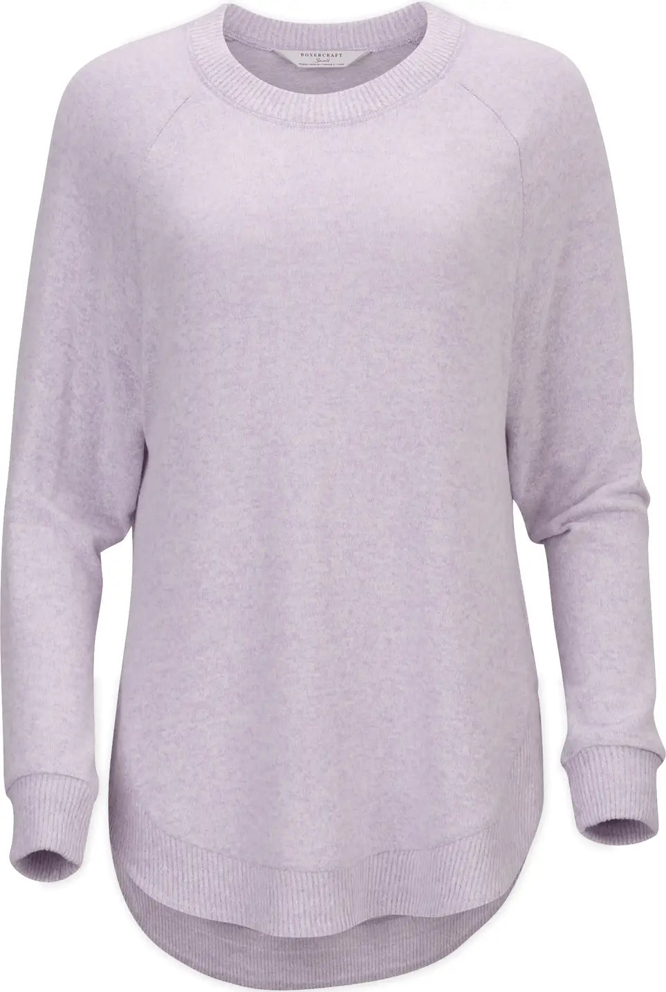 Boxercraft Bw1102 Women’s Cuddle Oversized Crew - Wisteria Heather - Ladies Xs